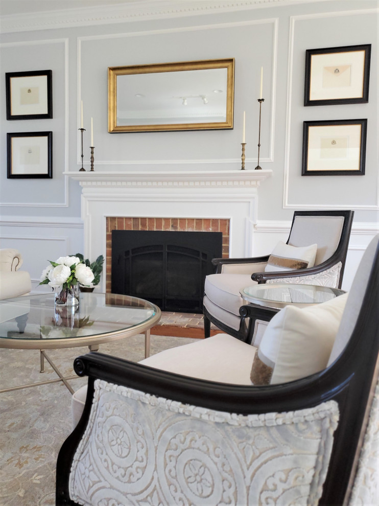 Traditional French Living Room Clifton, VA Traditional Living Room