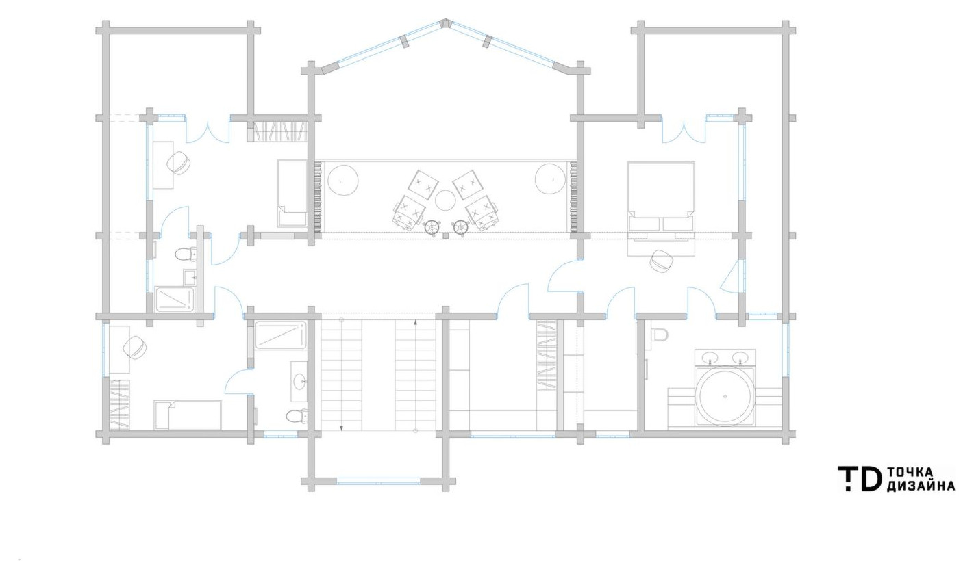 Темный лес: загородный дом в Подмосковье