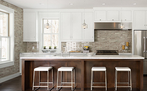 Inspiration for a transitional kitchen remodel in Orange County