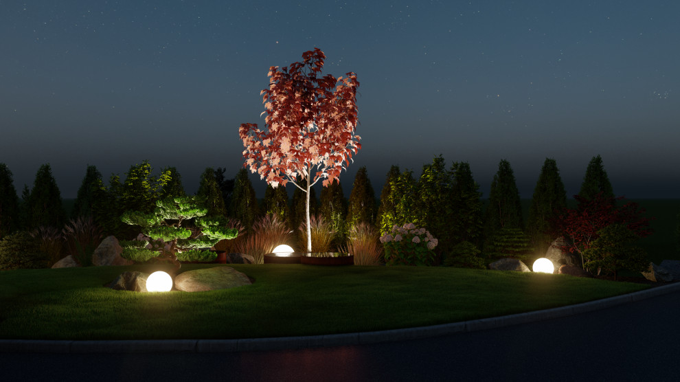 Участок ночью