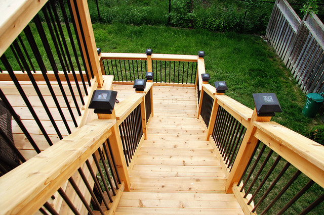Custom Cedar Deck contemporary-terrace