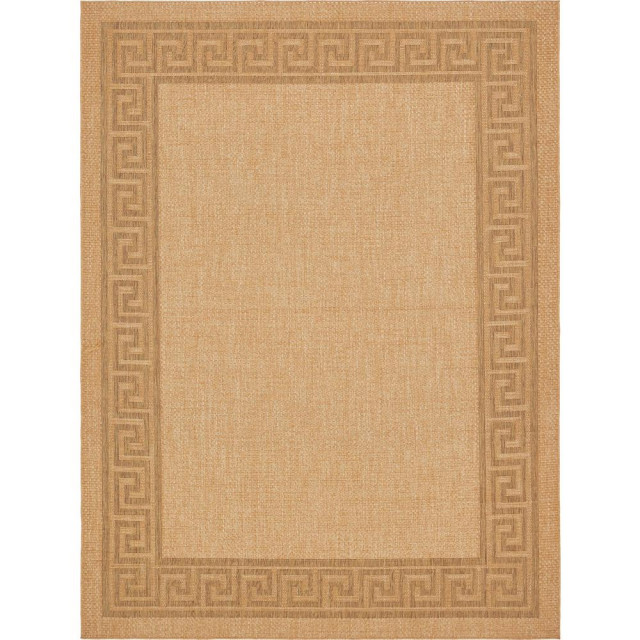 Unique Loom Outdoor Greek Key Rug, 9'x12' Contemporary Outdoor Rugs