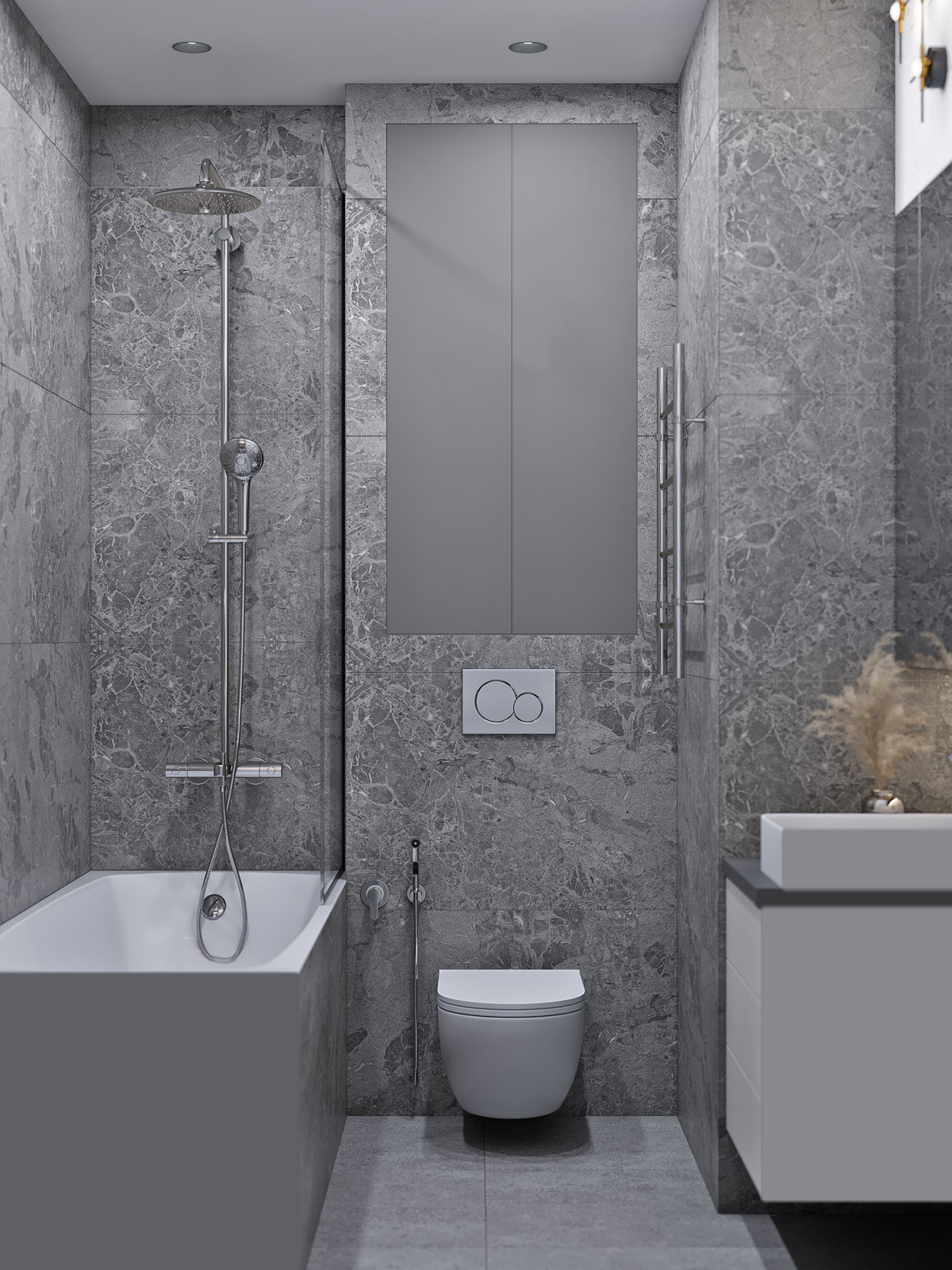 Дизайн-проект 2-комнатной кв., ЖК "Шуваловский", СПб, 60 кв.м.