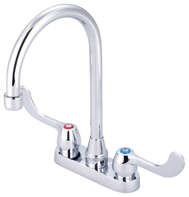 Pioneer Faucets 0084-ELS17 Central Brass 1.5 GPM Centerset Bar - Polished
