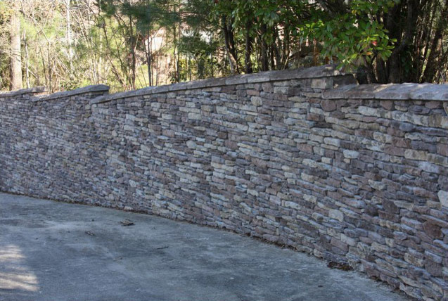 Figure 3: Durable retaining walls can be added for improved aesthetic and overall integrity of hill and pathway.