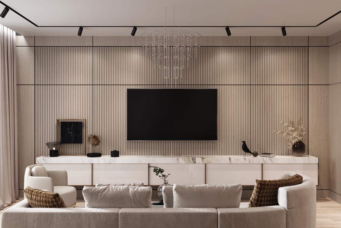 Современный дизайн проект и дизайнерский ремонт в ЖК «Русский Дом» — 170 метров