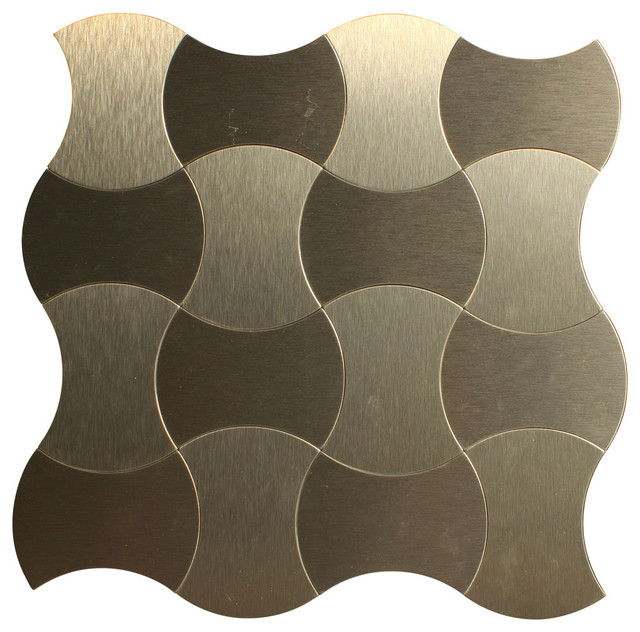 Moroccan Style Aluminum L And Stick Mosaic Tile 11 X11 Moroccan Style Aluminum L And Stick Mosaic Tile 11 X11 Rose Gold