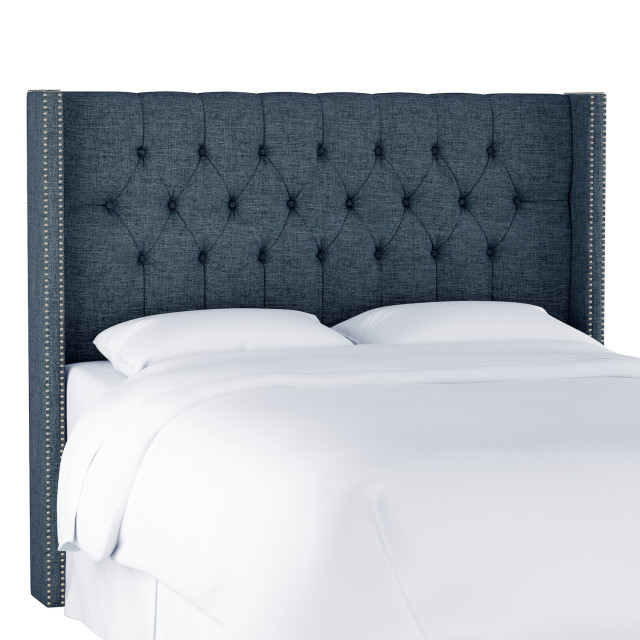 Monarch Tufted Wingback Headboard, King - Transitional - Headboards ...