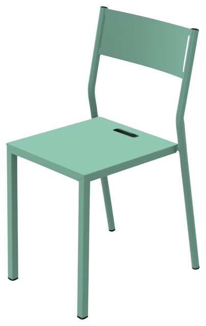 Zef Dining Chair, Aluminium, Celadon