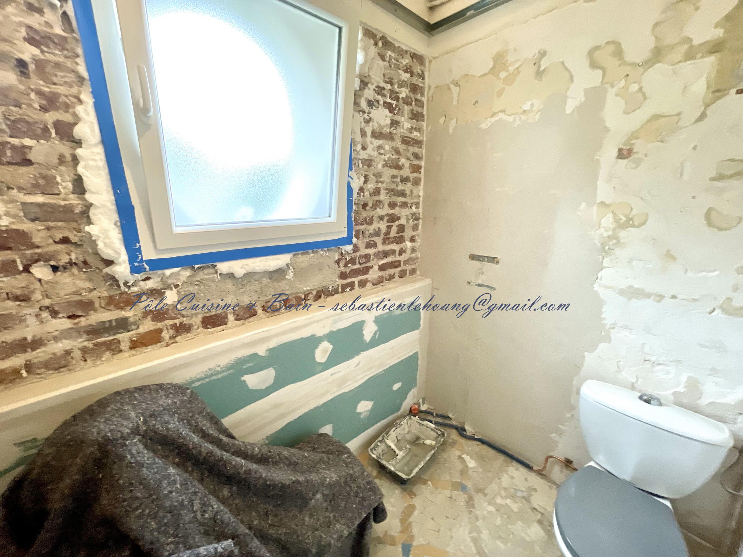 Salle de bain devenue salle d'eau