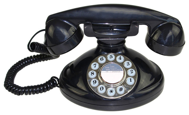 Laluz Retro Classic Style Push On Dial Single Line Desk Phone Style Push On Dial Single Line Desk