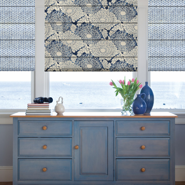 Favorite Roman Shades Beach Style Hall Portland Maine by Budget Blinds and Inspired