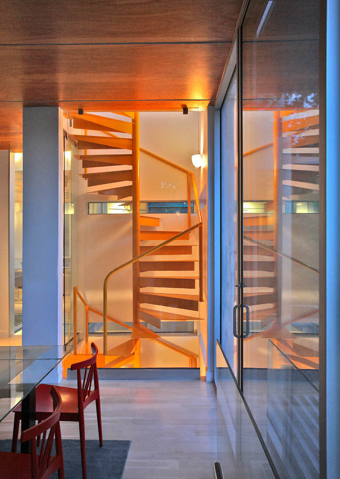Inspiration for a modern staircase in DC Metro.