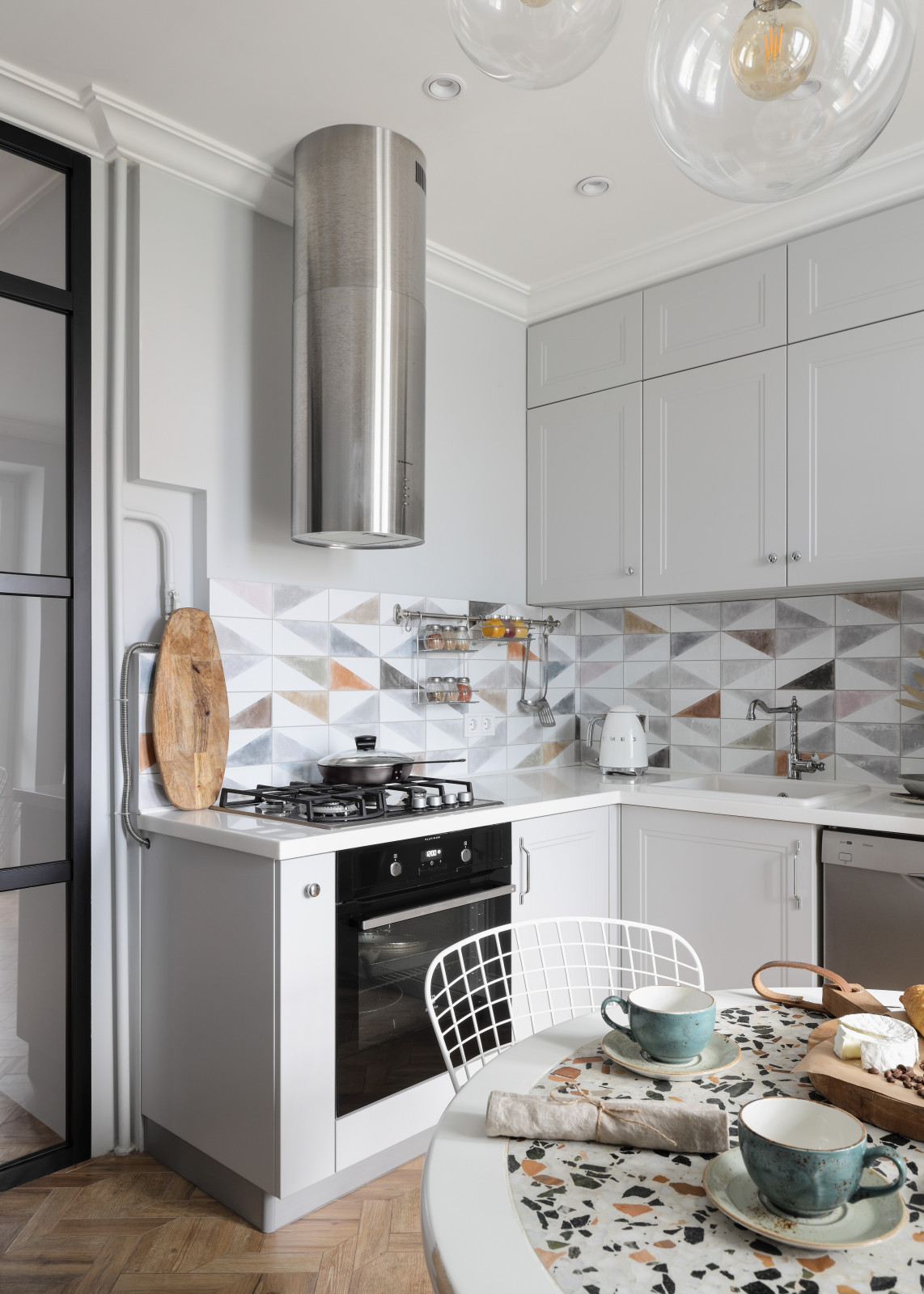 Chic interior for young couple