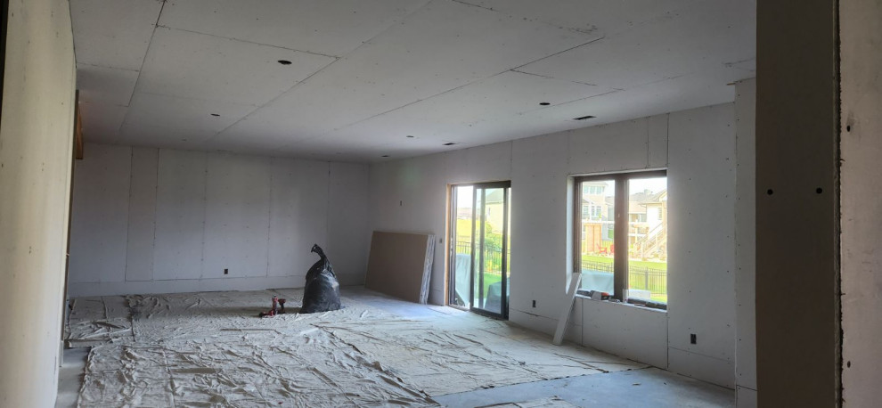 Basement Living Room, Mid drywall