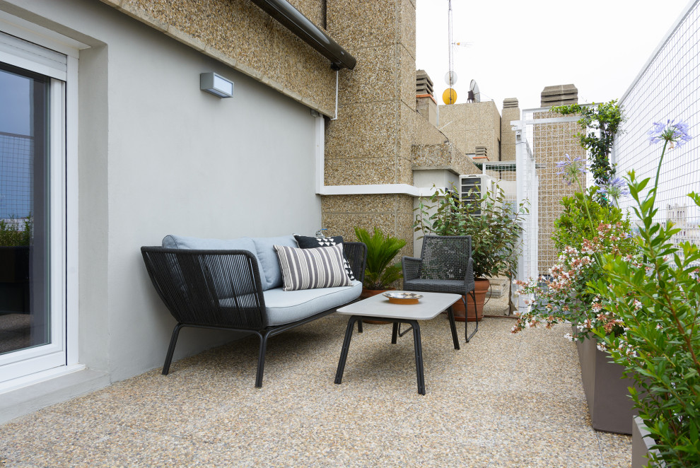 Foto de terraza contemporánea grande en azotea