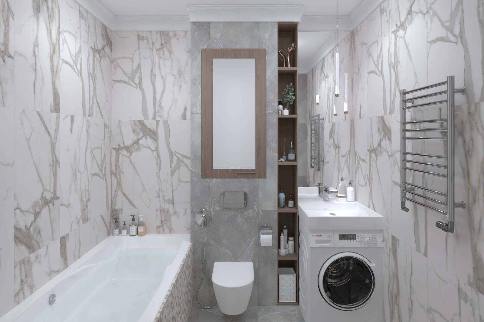 Дизайн санузлов в 3D