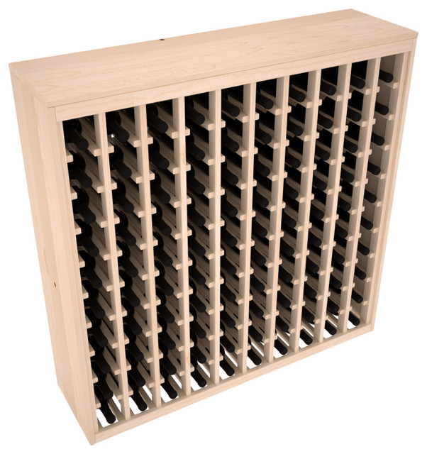 100-Bottle Deluxe Wine Rack, Ponderosa Pine - Transitional - Wine Racks ...
