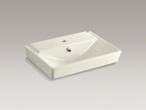 KOHLER R�ve(R) 23" pedestal bathroom sink basin with single faucet hole