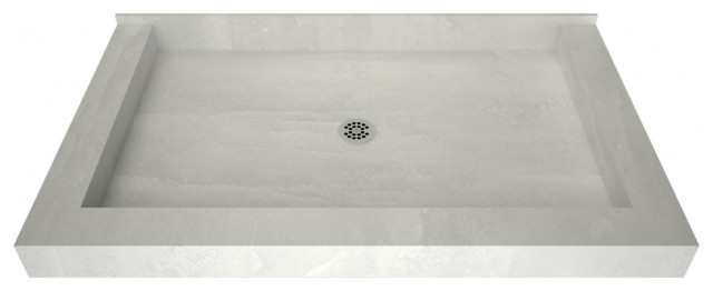 Redi Base 36x66 Triple Curb Shower Pan With Center Drain - Transitional ...
