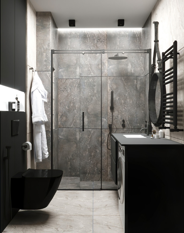 Квартира в современном стиле с элементами лофта