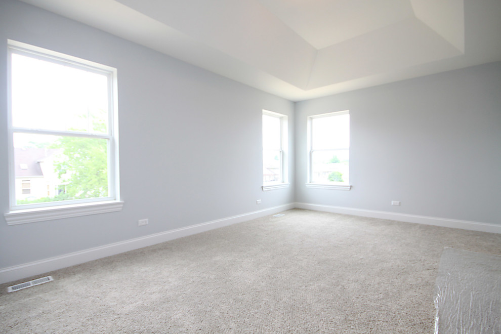 Transitional home design photo in Chicago