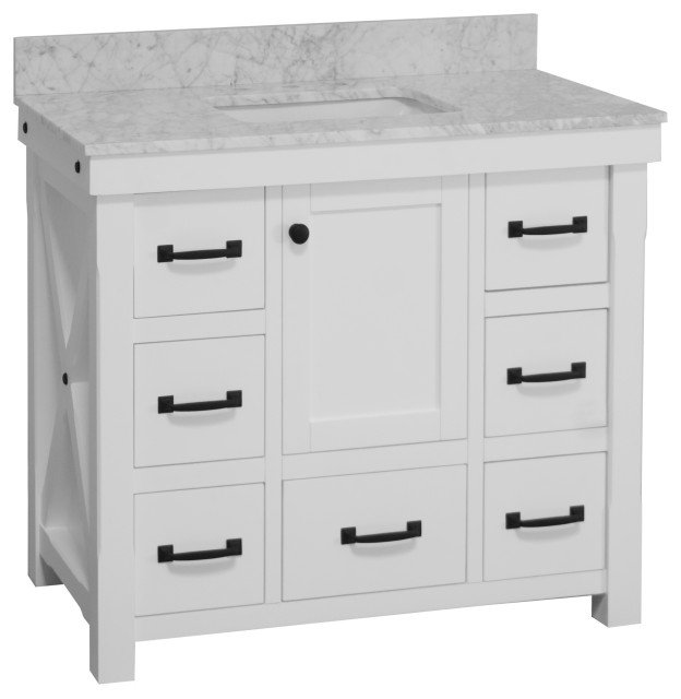 Tuscany 42" Bathroom Vanity Transitional Bathroom Vanities And Sink