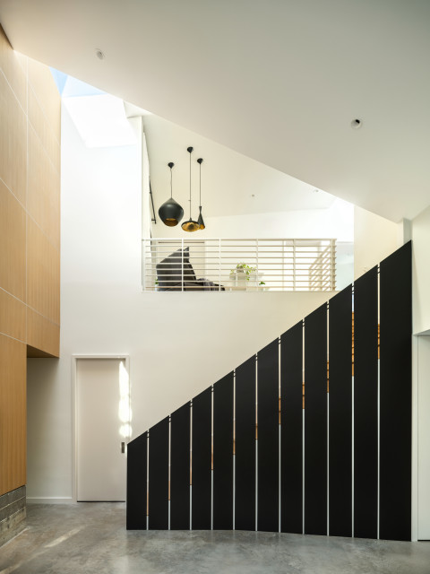 Switchback House contemporain-escalier