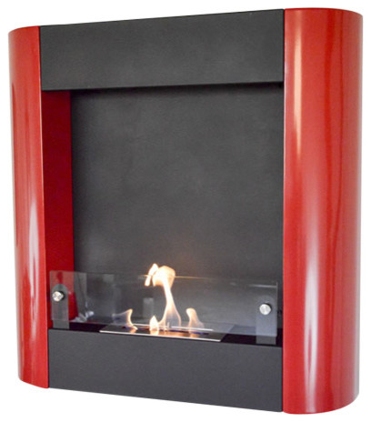 Focolare Muro Noce Dark Walnut Wall Mounted Ethanol Fuel Fireplace Focolare Muro Noce Dark Walnut Wall Mounted Ethanol Fuel Fireplace Indoor Fireplaces By Chimney