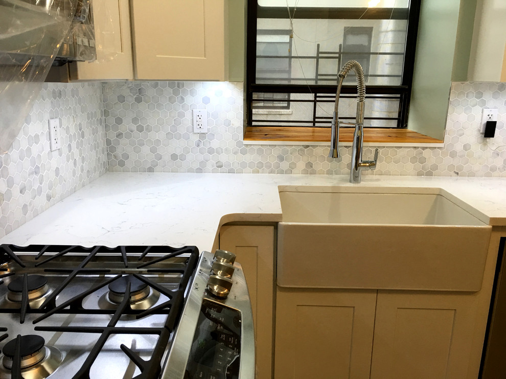 Kitchen - transitional kitchen idea in New York