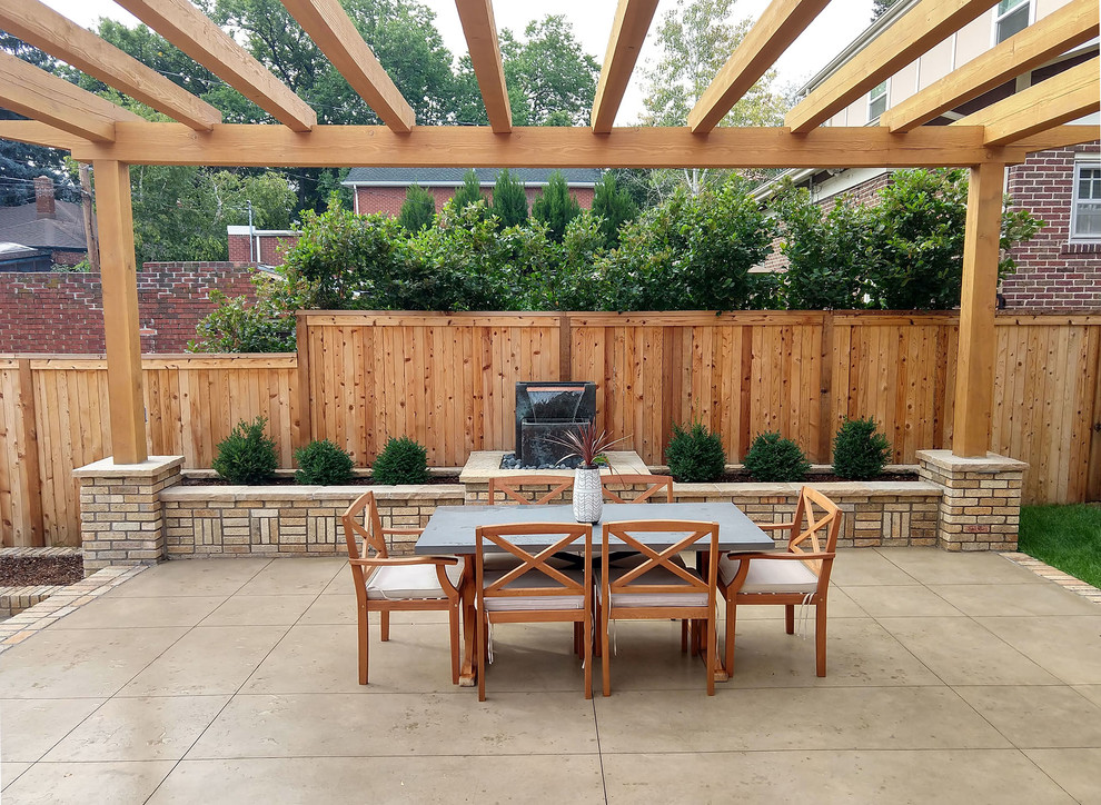 Contemporary Concrete Patio