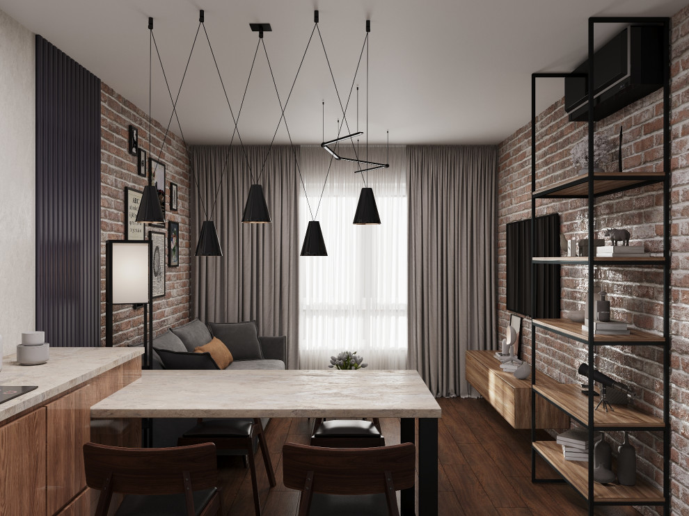 Квартира с элементами лофта