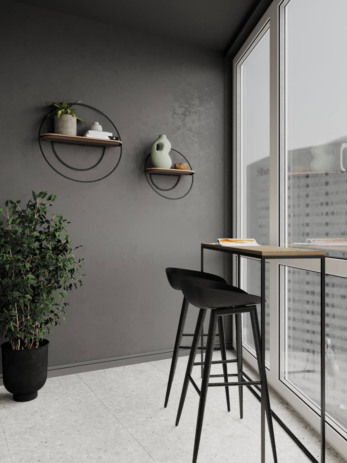 Уютный цветной интерьер