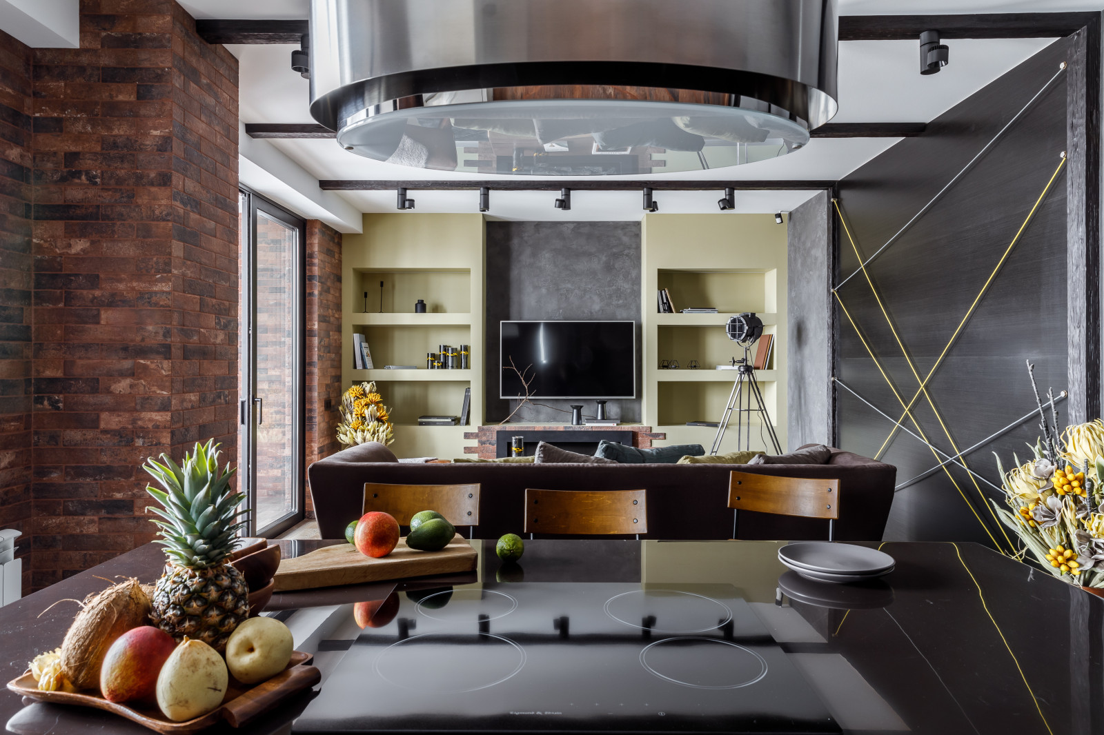 Фото кухни реализованного проекта квартиры ЖК "Центральный".