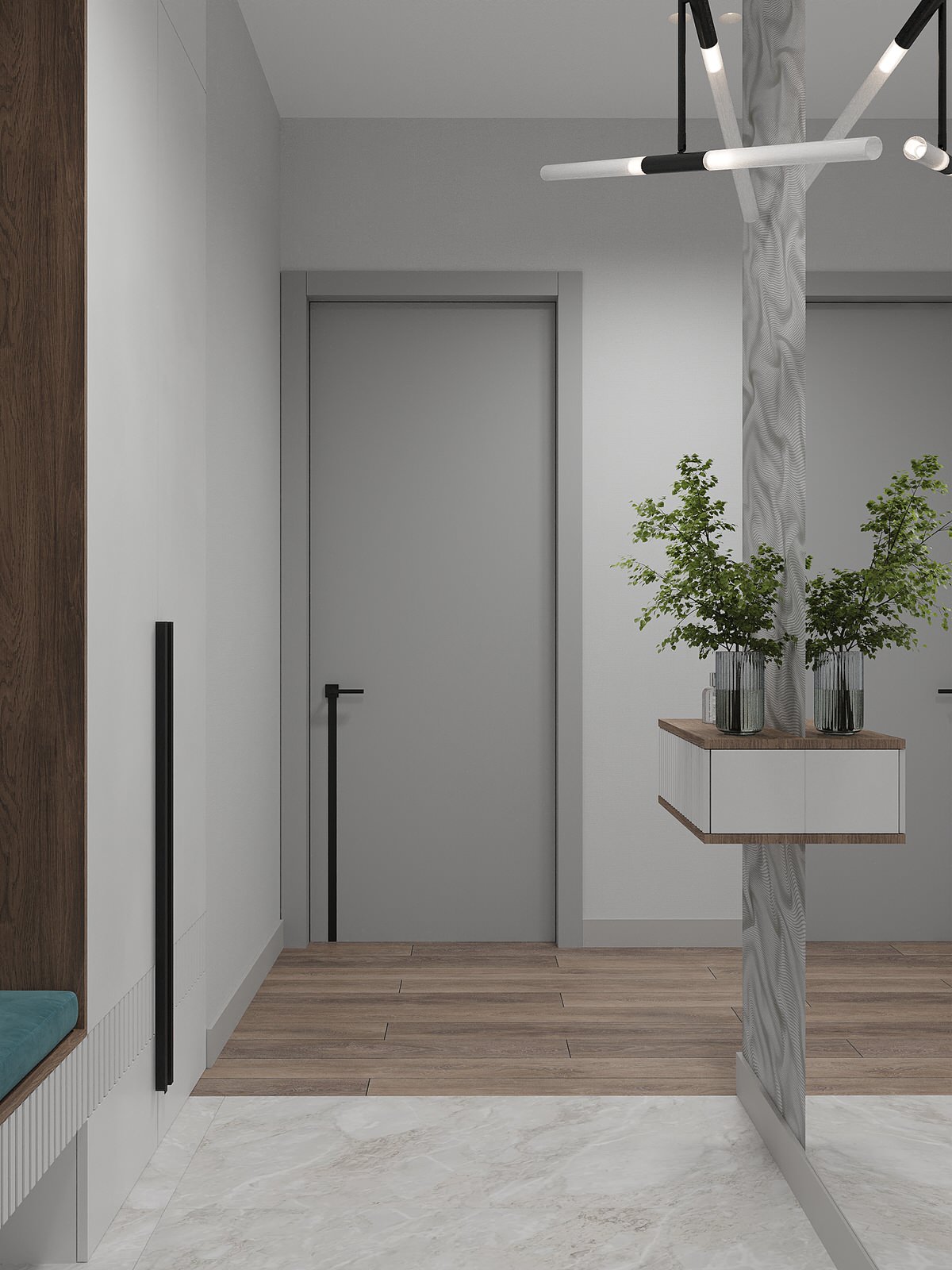 Трехкомнатная квартира 75 кв.м