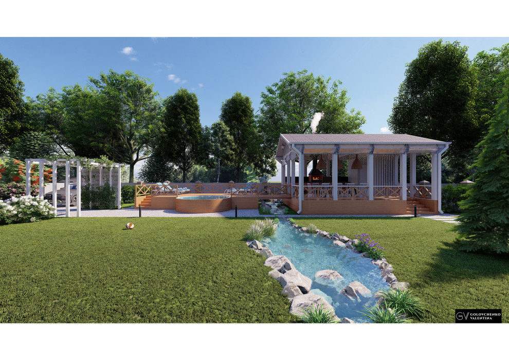 Концептуальный проект ландшафта частного дома
