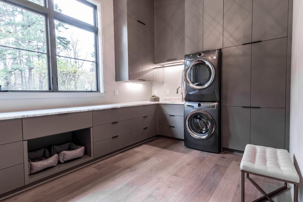 Contemporary laundry room in Charlotte.