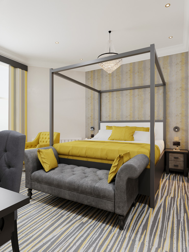 Стильный дизайн: спальня на антресоли в стиле модернизм - последний тренд