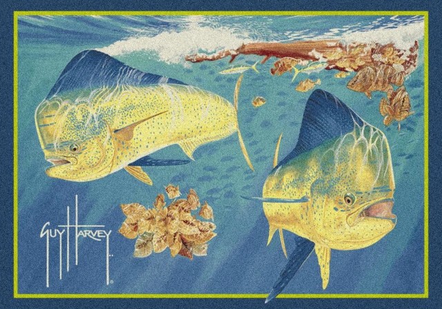 Milliken Guy Harvey Dorado 00601 Blue Area Rug Milliken Guy Harvey Dorado 00601 Rug Blue 2 8 X3 10