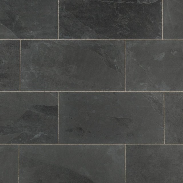 Natural Janeiro Slate Tile Montauk Black 12 X12 Contemporary Natural Janeiro Slate Tile Montauk Black 12 X24