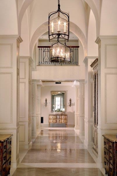 Hallway - transitional hallway idea in Phoenix