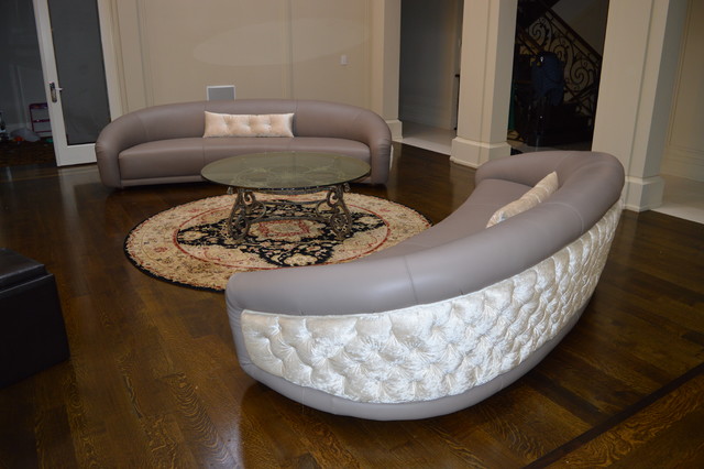 Oval Sofas Leather vardagsrum