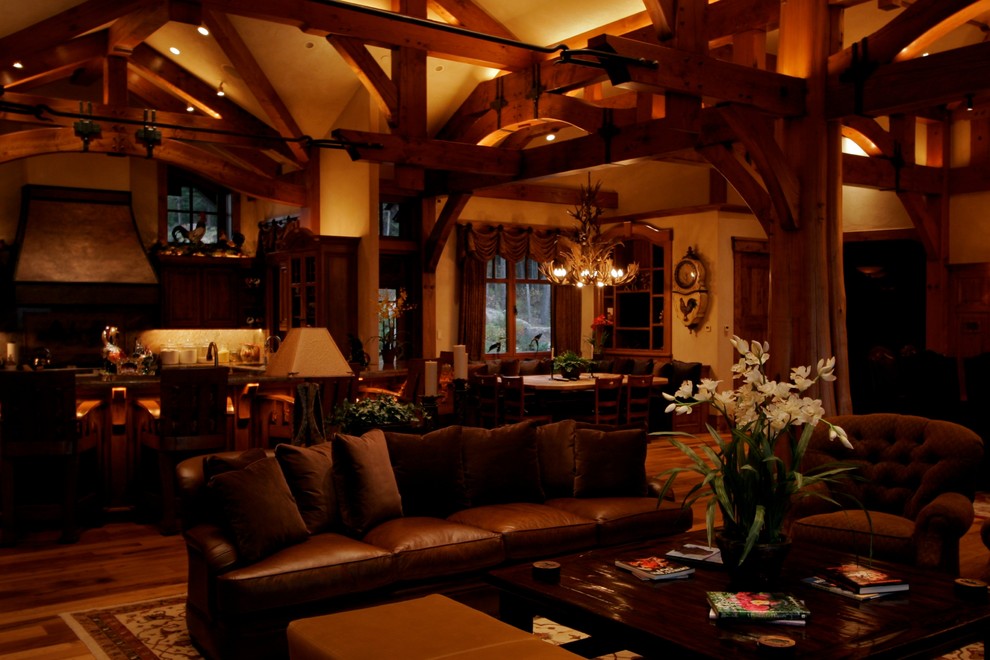 Example of a trendy home design design in Jackson