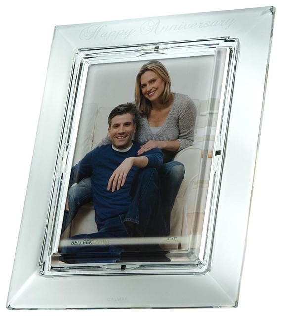 Galway Happy Anniversary 5x7 Frame Contemporary Picture Frames by
