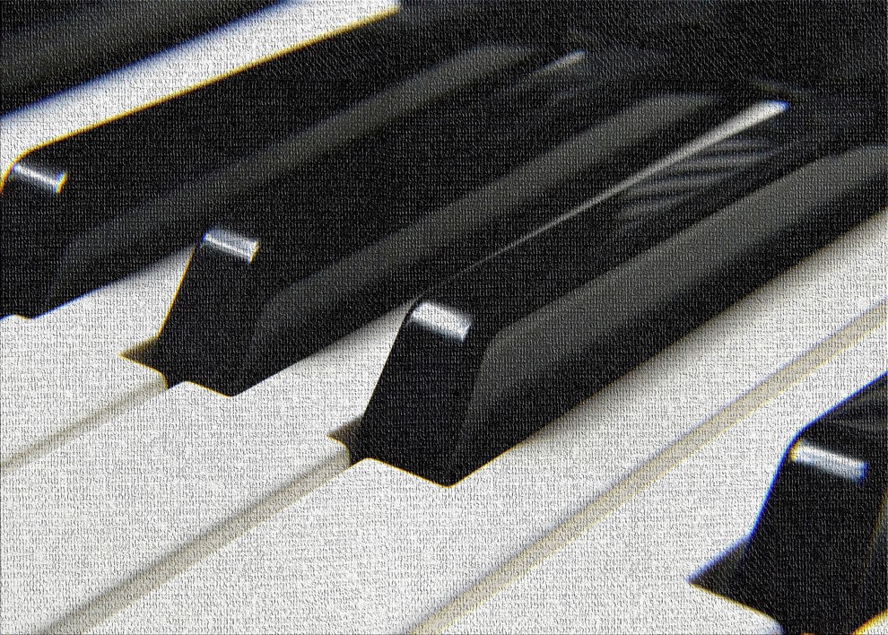 Piano Close Up 6 Area Rug, 5'0"x7'0"