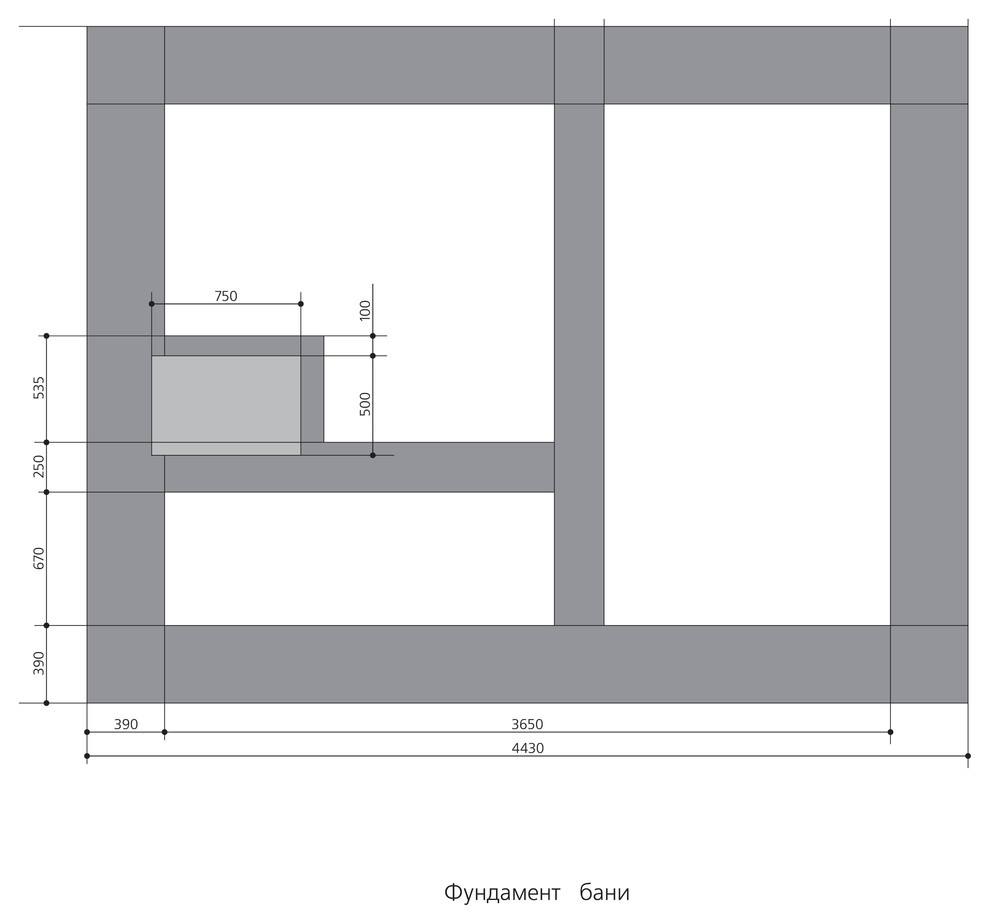 Форэскиз бани 3х4 для дачного участка