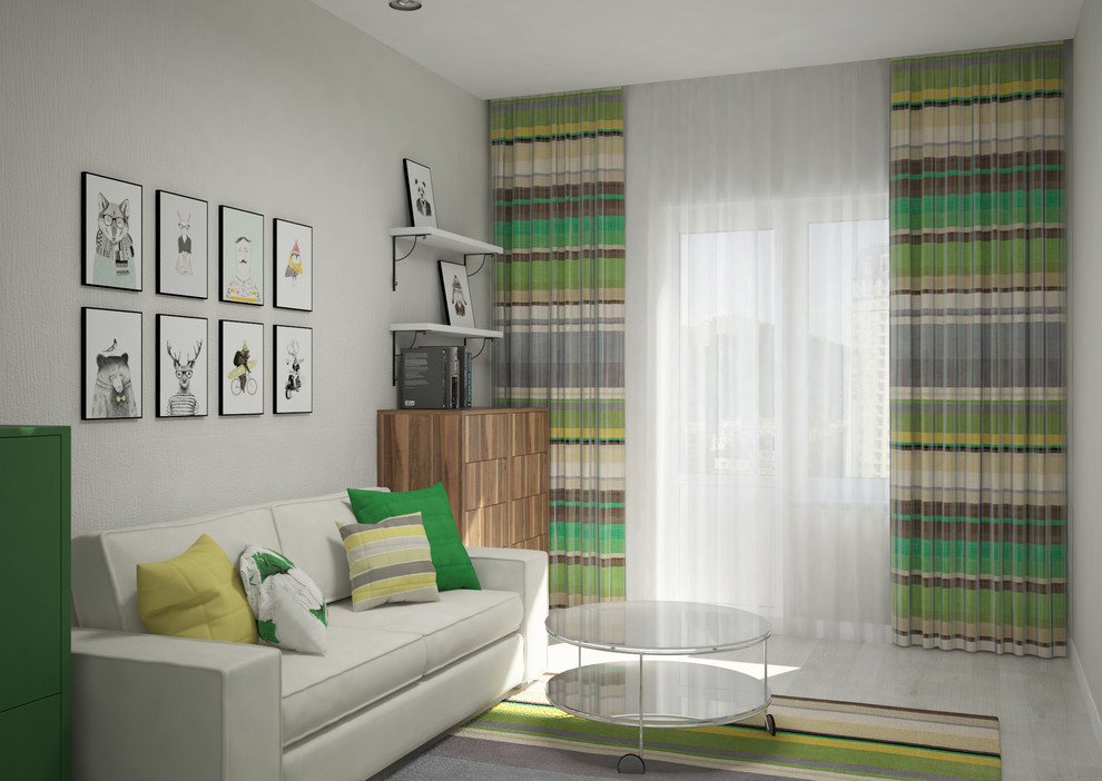 Яркая квартира для молодой пары