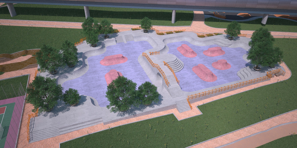 юношеский скейтпарк