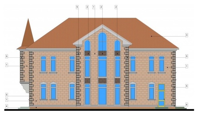 Кирпичный индивидуальный жилой дом [001.14]
