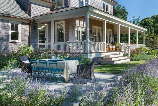 New Harbor View Cottage Coastal Patio Providence By Taste